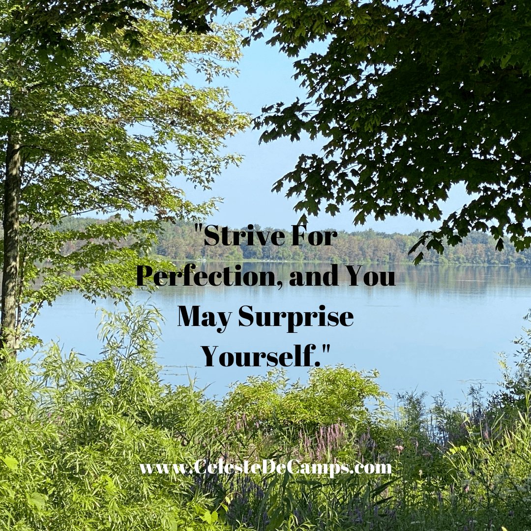 Strive For Perfection, and You May Surprise Yourself.